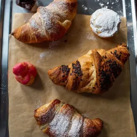Färska croissanter